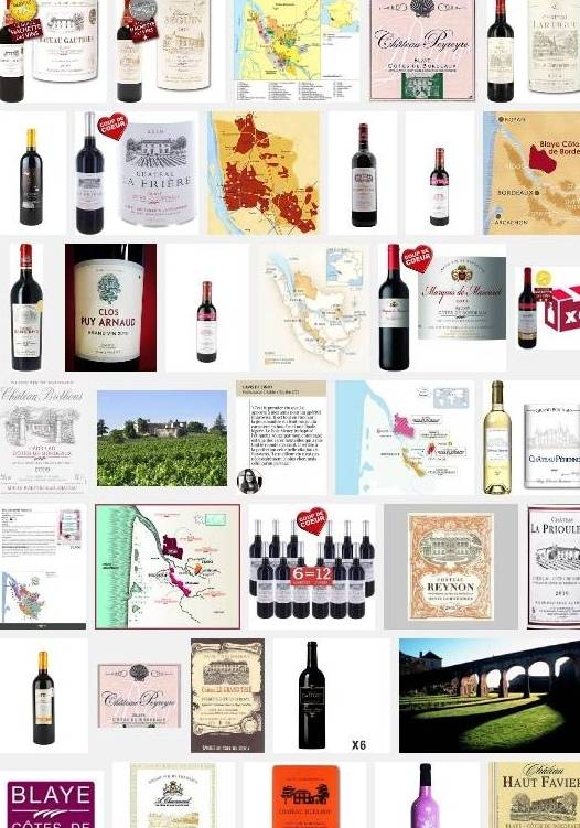 Côtes de Bordeaux(aoc-aop) autour de la commune de Margaux Côtes de Bordeaux(aoc-aop)